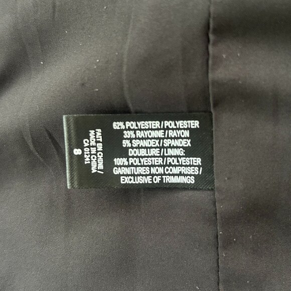 Icône by Simons chic classic black blazer – Women's size 8 - Picture 9 of 10